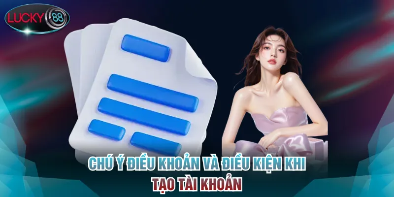 Chú ý điều khoản và điều kiện khi tạo tài khoản
