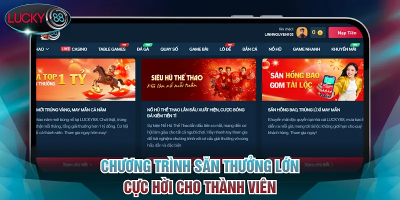 Chương trình săn thưởng lớn cực hời cho thành viên