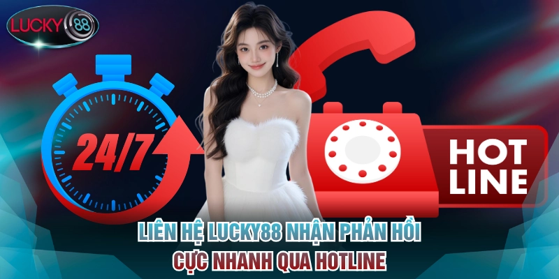 Liên hệ Lucky88 nhận phản hồi cực nhanh qua hotline
