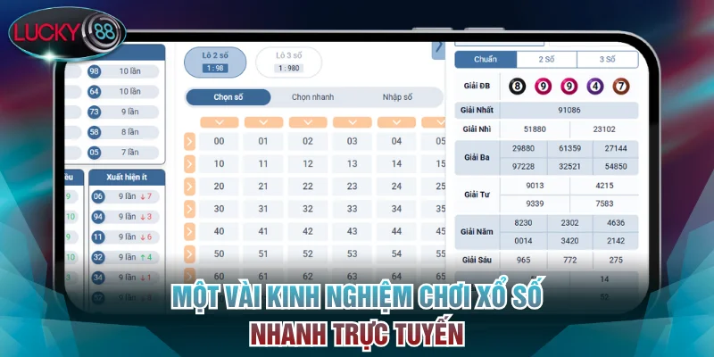 Một vài kinh nghiệm chơi xổ số nhanh trực tuyến