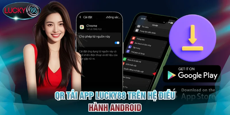 QR tải app Lucky88 trên Android