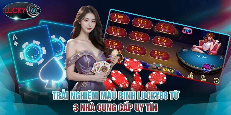 Trải nghiệm Mậu Binh Lucky88 từ 3 nhà cung cấp uy tín